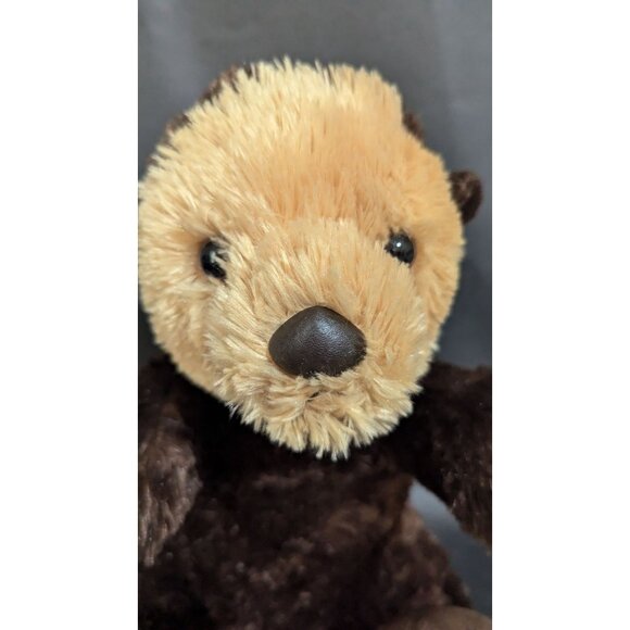 Aurora Plush Otter Stuffed Animal Toy Soft & Cuddly brown 12" - Picture 5 of 7